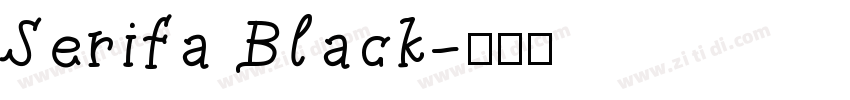 Serifa Black字体转换